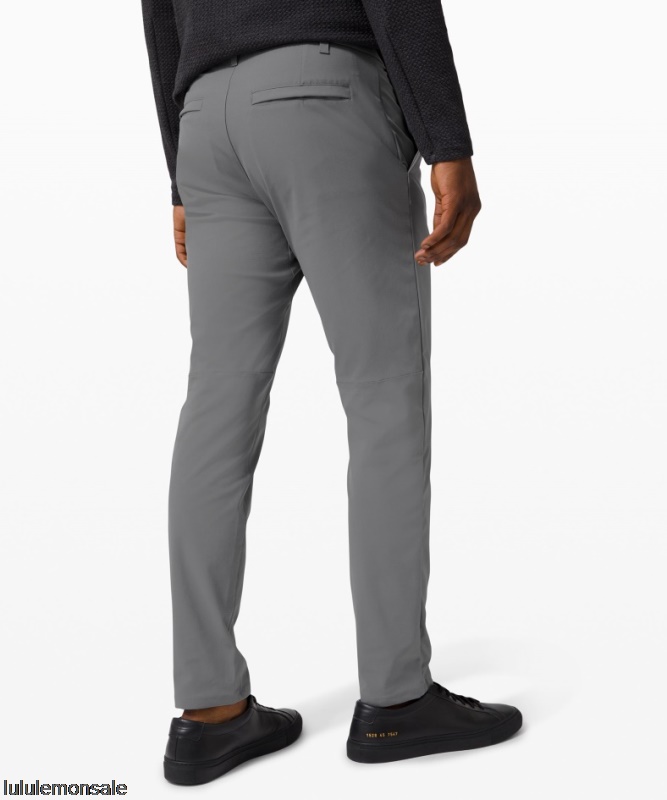 Lululemon Deutschland DELULU1063 | Lululemon Deutschland Asphalt Grey Commission Classic-Fit Hose 30 Warpstreme Nur Online